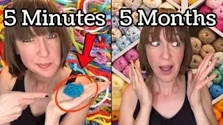 The TRUTH About Crochet Time! 5 Minutes vs 5 MONTHS