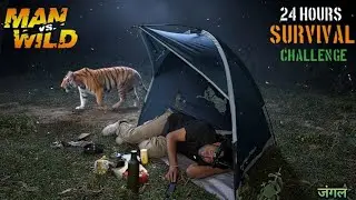 24 Hours Survival Challenge In Jungle Night Camping in Forest JungleCampingVideo IndoCamping InIndia