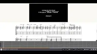 C minor jazz blues in the style of 
