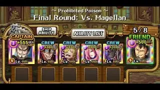 [OPTC] V3 Mihawk & V4 Law vs Colo Magellan (F2P subs)