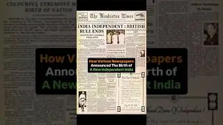 15 August 1947 As Seen in Newspapers Worldwide 🙌