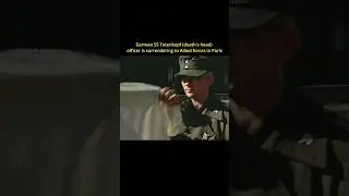 German SS Officer Surrenders in Paris: Rare WWII Footage #ww2 #history #military