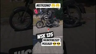 WSK 125 robi jeden z najlepszych czas&oacute;w przejazdu 😁😁 #moto4fun #wsk #wsk125 #zawody #rajd #prl