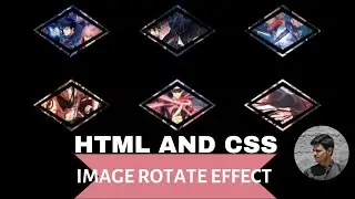 How to create Image Rotate Animation Using HTML CSS|image rotate html css | css project