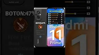 Redmi 11 prime Free Fire Sensitivity ⚙️ Redmi 11 prime Best Headshot Sensitivity setting!!stk gamer