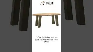 Coffee Table Leg Natural steel Powder-coated steel Small