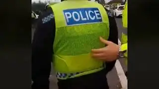 FRACKING: an incident with a police officer at Preston New Road