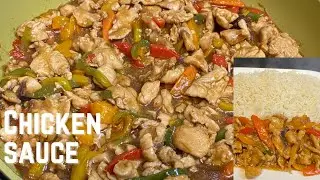 How To Make Easy Chicken sauce//Chicken stir fry sauce//Masof's kitchen