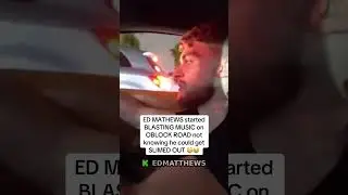 ED MATHEWS started BLASTING MUSIC on OBLOCK ROAD not knowing he could get SLIMED OUT 😭#edmatthews