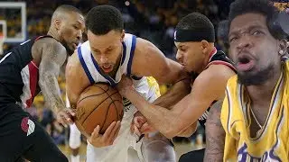 LILLARD WHERE YOU AT BABY!! WARRIORS vs TRAIL BLAZERS GAME 1 NBA PLAYOFFS HIGHLIGHTS
