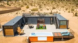 Unique Shipping Container Home with Heated Pool
