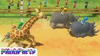 Wii Party U Minigames Gameplay Dojo Domination #52 @MINH PARTY U