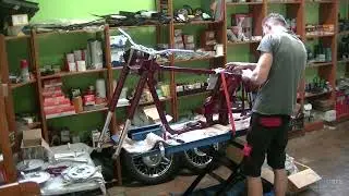 JAWA 350 kývačka full renovation assembly build