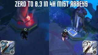 Knightfall Abbey Zero To 8.3 In 4h | Albion Online | 8.3 Battle Axe Giveaway