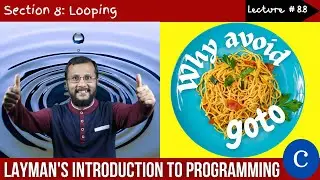 8.8. Working of goto statement in C | Complete C programming course | Sunil Dhimal