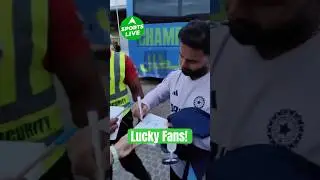 Champions Trophy: Rishabh Pant giving autographs to lucky fans #championstrophy #rishabhpant