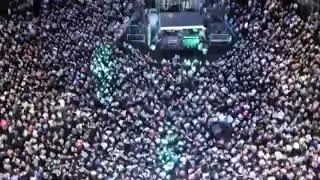 Drone Footage Of Festival Audience / Festival Crowd Stock Footage / Video Of Crowd At Festival
