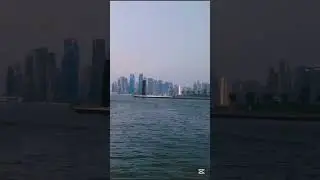 Amazing Doha cornice traditional boat riding| Beautiful Doha Qatar #boat #qatar #viralvideo