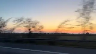 Sunset drive in Germany *almost crashed