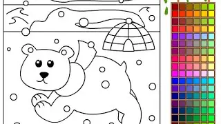 Polar Bear Coloring Pages For Kids - Polar Bear Coloring Pages