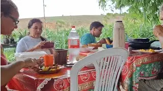 Visita da irm&atilde;, anapaula alagoana, irm&atilde;o-aldo, cantinho. Da ceia
