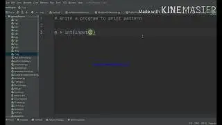 python program to print patterns.