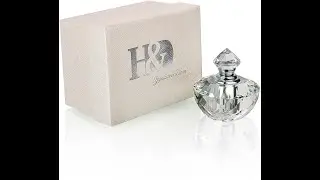 H&D Crystal Glass Art Deco Vintage Style Perfume Bottles Empty Glass Refillable 2ML