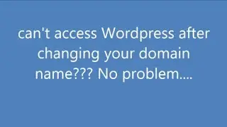 Can't login to wordpress after changing domain name