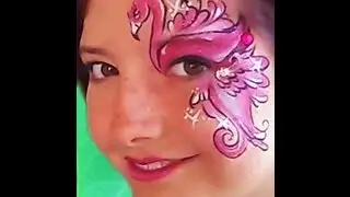 Flamingo Face Paint VIDEO Tutorial
