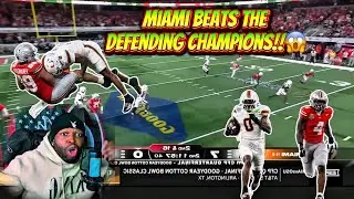 THE U IS BACK!! Miami vs. Ohio State CFB Playoff Game Highlights Reaction!
