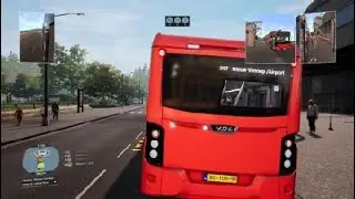 Bus Simulator 21 CXX lijn 397 vanuit Elansgracht via Schiphol Airport /plaza naar Nieuw Vennep