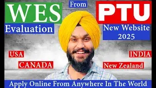 WES Evaluation From PTU University | New Website 2025 Online Application | Hindi