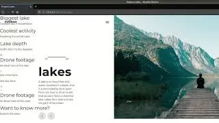 Landingpage Lake with HTML and CSS | Speed Code
