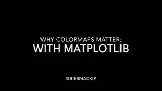 matplotlib colormaps matter