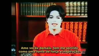 Michael Jackson em celebra&ccedil;&atilde;o ao Natal. (Bruno Walker)