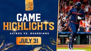 Guardians vs. Astros Game Highlights (7/31/23) | MLB Highlights