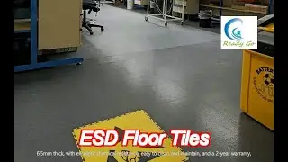 fire rating 6.5mm esd floor tiles pvc conductive floor tiles light grey color