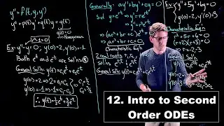 Introduction to Second Order Differential Equations - Ordinary Differential Equations | Lecture 12