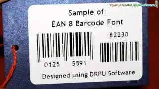 Create linear barcode labels with EAN8 font