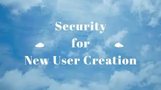 Video 009 : Springframework: How to create a new user in your application