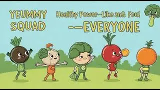 Fruits & Veggies Super Squad 🍎🥕🥦 | Healthy Kids Nursery Rhyme