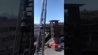 Prueba subida Autoescalera 30 metros a 65grados - Bomberos Oviedo 2018
