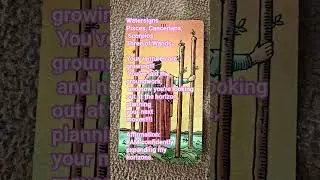 Three of Wands speaks to a sense of optimism and future-oriented thinking.#watersignreading