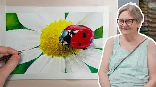 Meet this cool lady from my watercolor workshop!