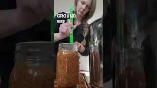 How to Can Ground-Beef Chile @purposedrivenhomestead #shorts