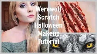 Werewolf Scratch Halloween Makeup Tutorial