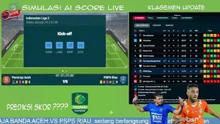 🔴LIVESCORE PERSIRAJA BANDA ACEH VS PSPS RIAU. LIGA II PEGADAIAN CHAMPIONSHIP. KLASEMEN UPDATE