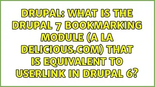 What is the Drupal 7 bookmarking module (a la delicious.com) that is equivalent to userlink in...