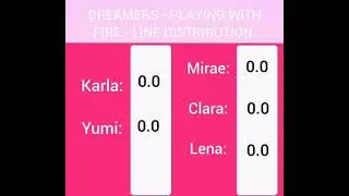 DREAMERS - PLAYING WITH FIRE - LINE DISTRIBUTION + AUDIO