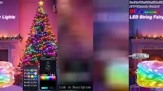 2-30M RGBIC String Lights Smart APP Control DIY Custom WS2812B Waterproof Festoon for Christmas Tree